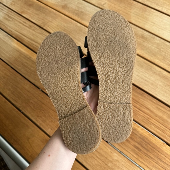 Caslon Black Leather Sandals - Picture 3 of 5